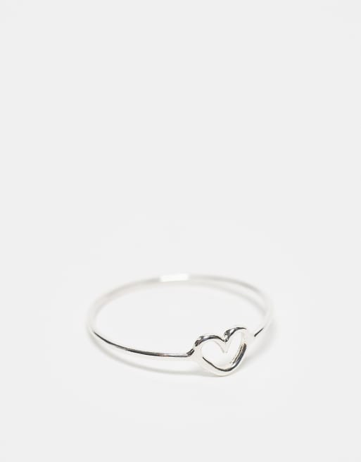 Kingsley Ryan - Anello a cuore in argento sterling con cut-out