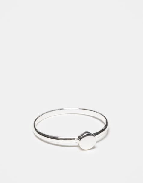 Kingsley Ryan - Anello a fascia in argento sterling con disco - view 1