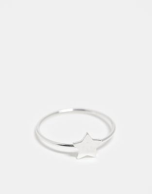 Kingsley Ryan - Anello a fascia in argento sterling con sterline - view 1