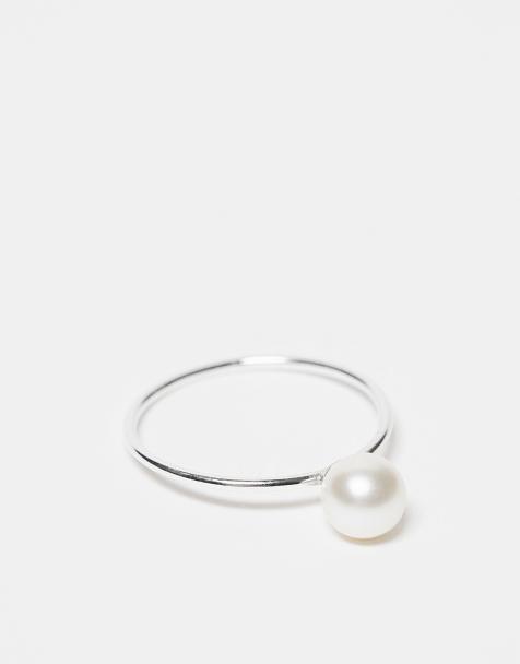 Kingsley Ryan - Anello argento con perla - view 1