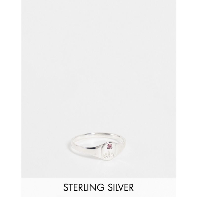 Kingsley Ryan - Anello in argento sterling con cristallo ametista chiaro per i nati nel mese di giugno