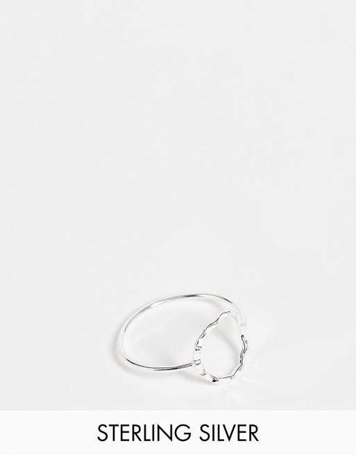 Kingsley Ryan - Anello martellato in argento sterling