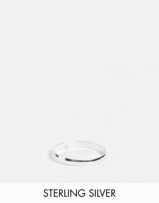 Kingsley Ryan - Bague d'orteil minimaliste en argent massif