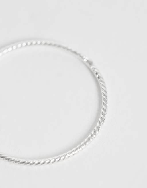 Kingsley Ryan - Bague texturée à nervures en argent massif, 3 de 3