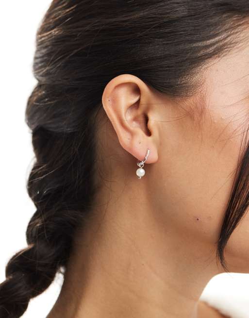Kingsley Ryan - Bali - Orecchini a cerchio da 12 mm in argento sterling con perline