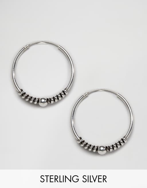 Kingsley Ryan - Bali - Orecchini a cerchio in argento sterling