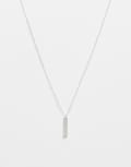 [Kingsley Ryan] Kingsley Ryan bar necklace in sterling silver No Size Silver