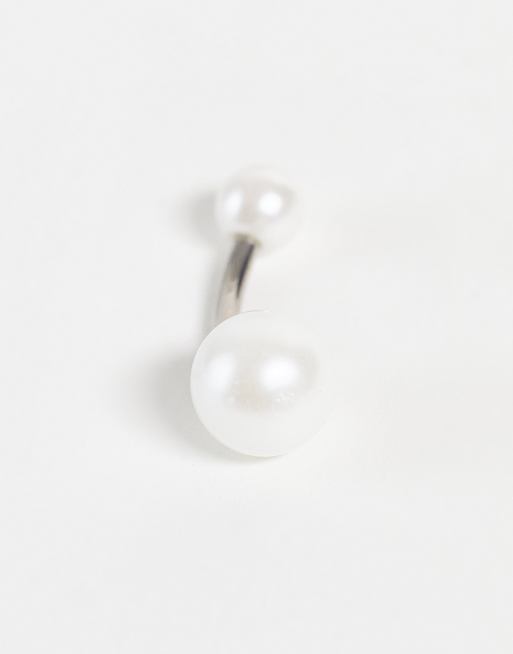 Kingsley Ryan – Bauchnabelpiercing aus Edelstahl mit Perlenbesatz, 3 von 4