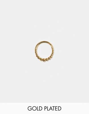bobble clicker earring in gold plated