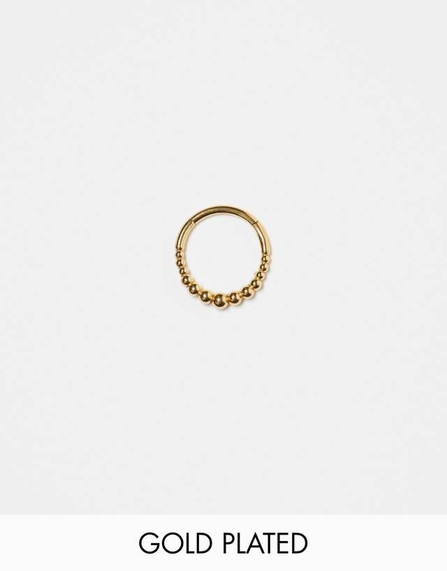 Kingsley Ryan - bobble clicker earring in gold plated