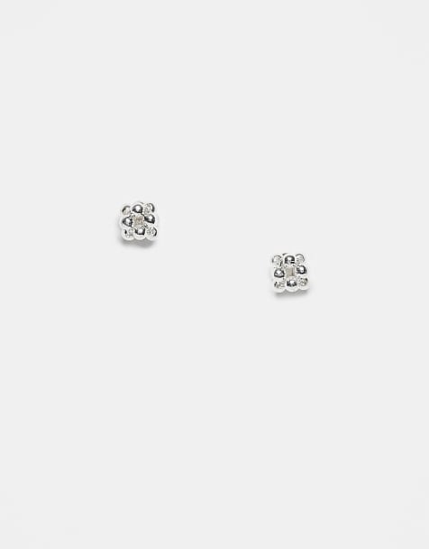 Kingsley Ryan bobble stud earrings in sterling silver - view 1