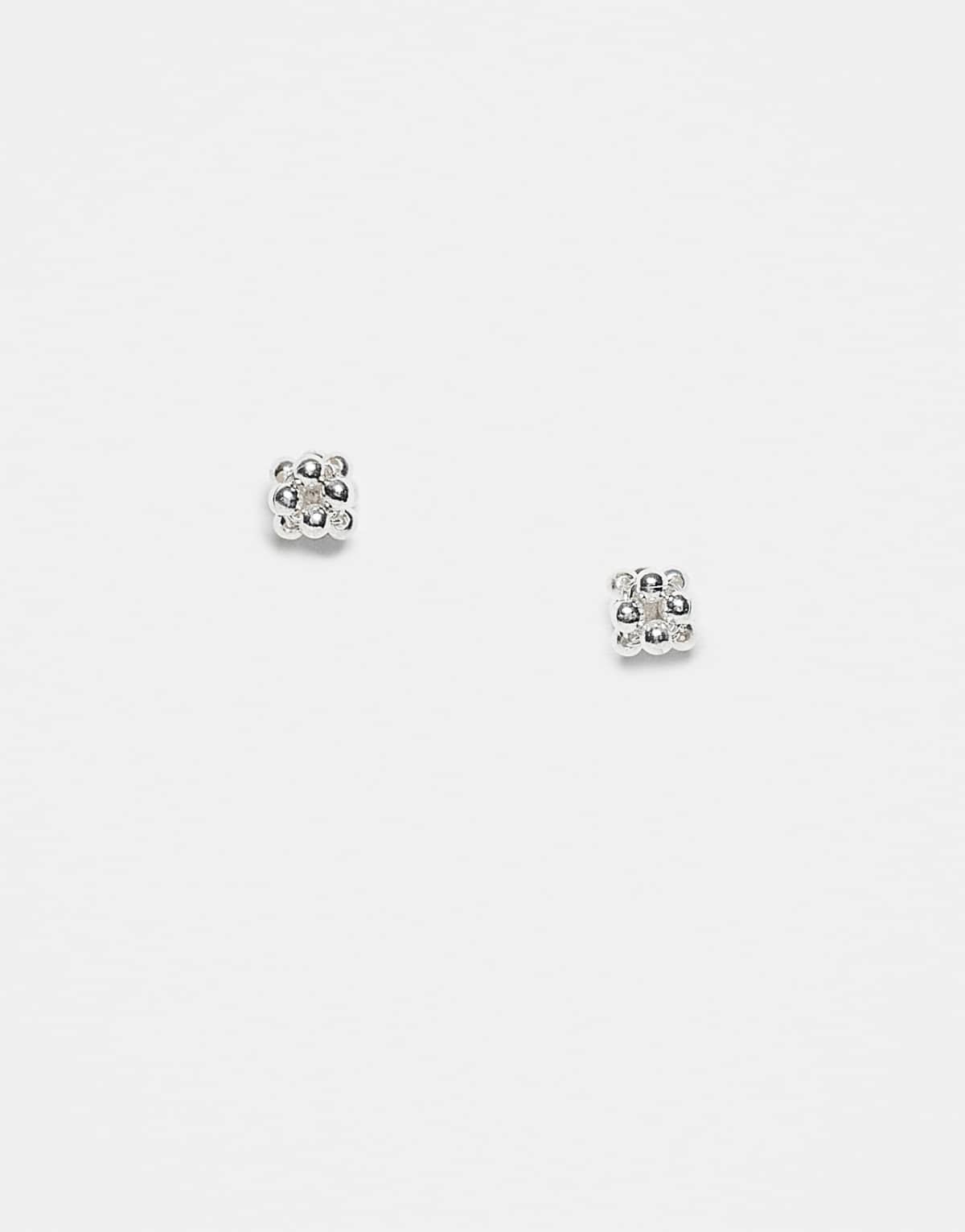 Kingsley Ryan bobble stud earrings in sterling silver