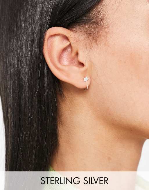 Kingsley Ryan - Boucles d'oreille étoile en argent massif