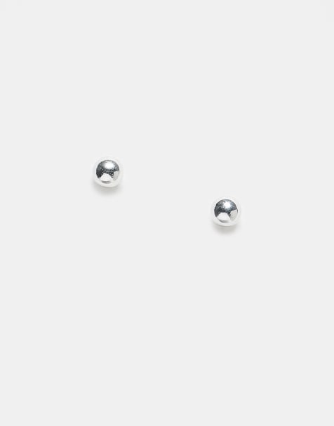 Kingsley Ryan - Boucles d'oreilles 4 mm boules en argent massif - view 1