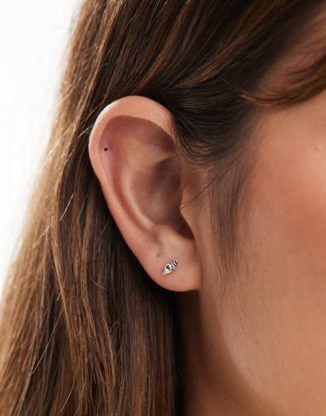 Kingsley Ryan - Boucles d'oreilles coquillage en argent massif - view 1