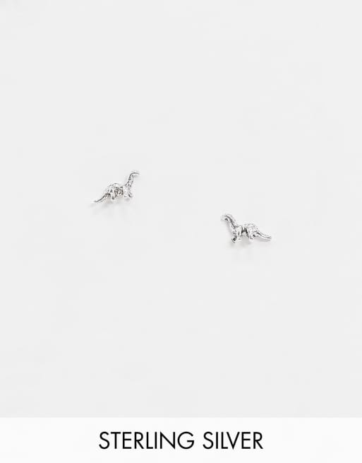 Kingsley Ryan - Boucles d'oreilles dinosaures en argent massif