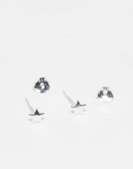 Kingsley Ryan - Boucles d'oreilles étoiles 4 mm en argent massif, 2 de 3