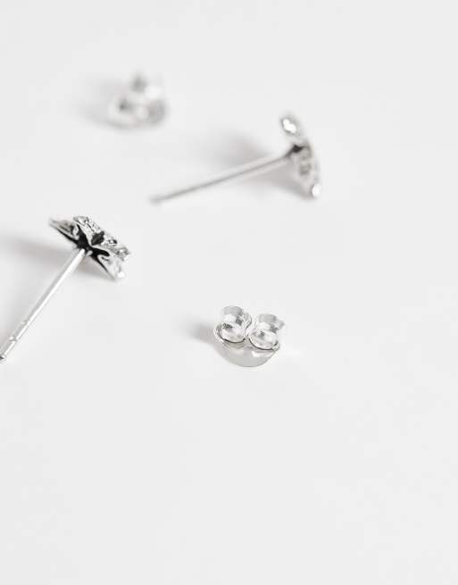 Kingsley Ryan - Boucles d'oreilles étoiles de mer texturées en argent massif, 4 de 4