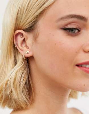 Massif Plaqué Lot En 2 Or De RyanBoucles Kingsley D'oreilles Argent Étoiles dCxtosQhrB