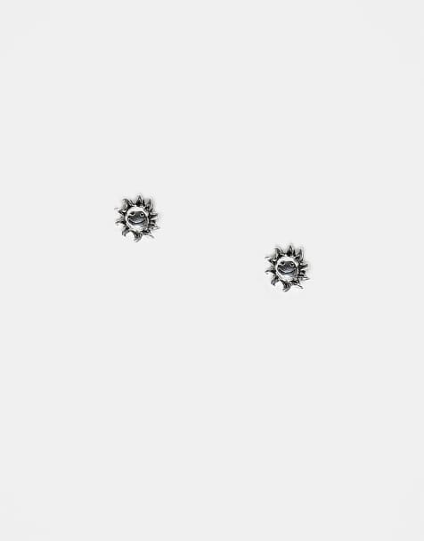 Kingsley Ryan - Boucles d'oreilles tournesol en argent massif - view 1