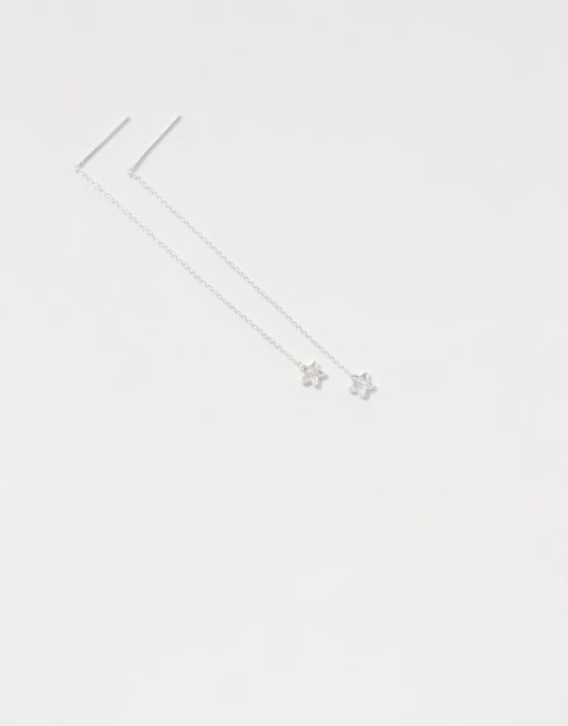 Kingsley Ryan chain gem star earrings in sterling silver, 3 of 3