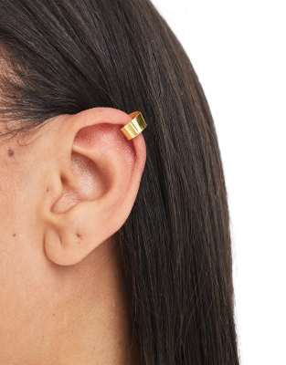 chunky ear cuff in gold plated
