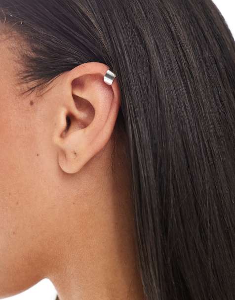 Kingsley Ryan chunky ear cuff in sterling silver - view 1