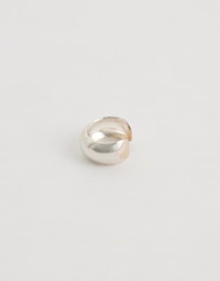 Kingsley Ryan Chunky Ear Cuff In Silver
