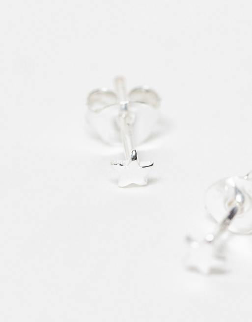 Kingsley Ryan - Clous d'oreilles à motif petite étoile en argent massif, 3 de 3