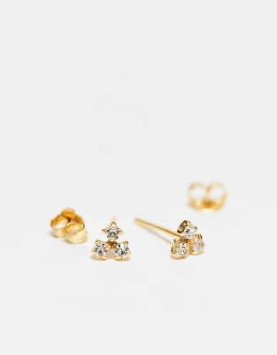 Kingsley Ryan Cluster Gem Set Stud Earrings