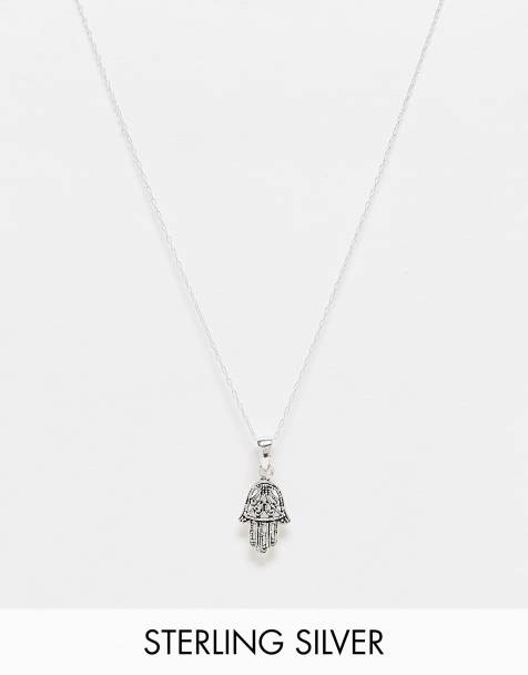 Kingsley Ryan - Collana in argento sterling con ciondolo a forma di mano - view 1