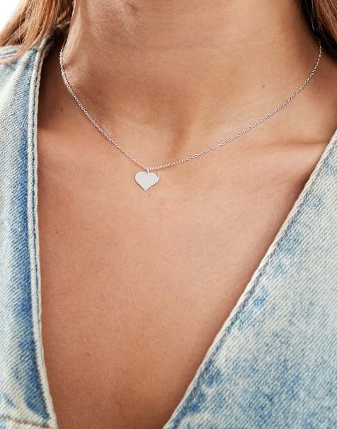 Kingsley Ryan - Collier avec pendentif cœur en argent massif - view 1