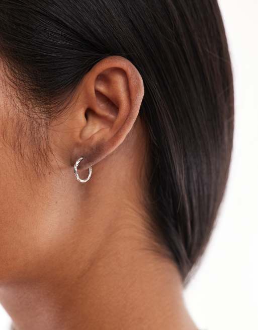 Kingsley Ryan – Creolen aus Sterlingsilber im verdrehten Design, 10 mm, 3 von 3