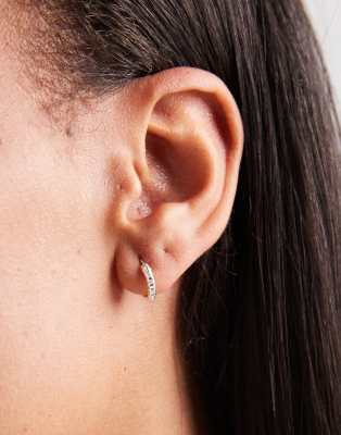 Kingsley Ryan - Creolen aus Sterlingsilber mit Diamantschliff