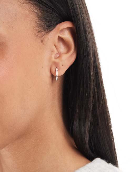Kingsley Ryan – Creoler i sterlingsilver med lås, 14mm