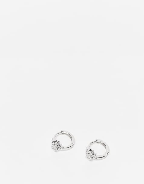 Kingsley Ryan - Créoles 10 mm à motif étoile - Argent massif - view 1