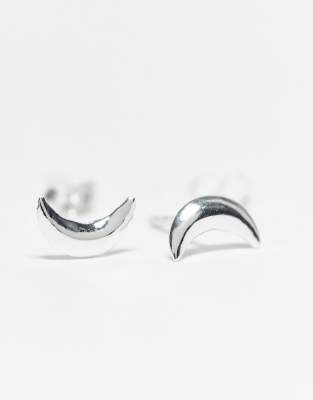 Kingsley Ryan Crescent Moon Stud Earrings