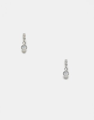 Kingsley Ryan Kingsley Ryan crystal drop stud earrings in sterling silver