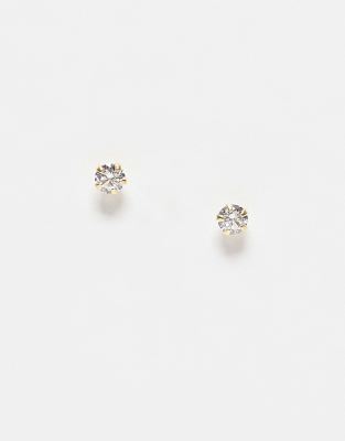 Kingsley Ryan Kingsley Ryan crystal stud earrings in gold plated