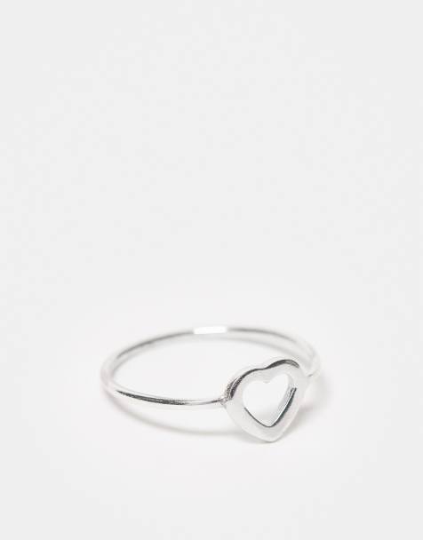 Kingsley Ryan Curve - Anello con cuore aperto argentato - view 1
