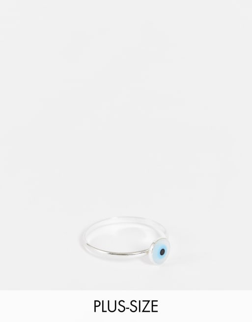 Kingsley Ryan Curve - Anello in argento sterling con occhio