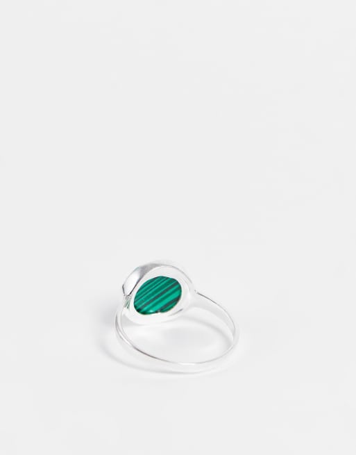 Kingsley Ryan Curve - Exclusieve ring van sterling zilver met ovalen steentje, 2 van 4