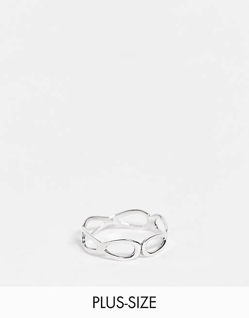 Kingsley Ryan - Curve - Opengewerkte ring van sterling zilver