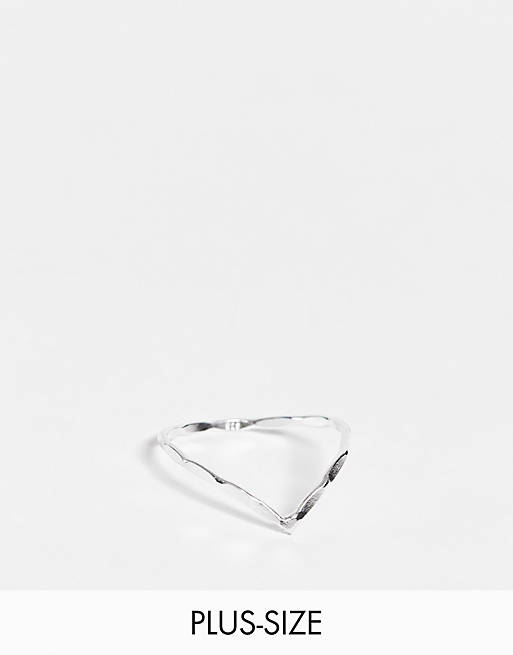 Kingsley Ryan Curve - Ring van gesmolten sterling zilver