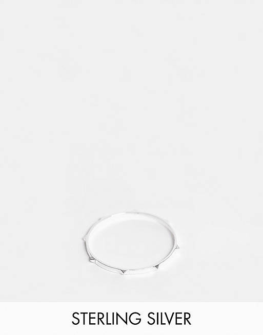 Kingsley Ryan Curve – Srebrny pierścionek z kolcami
