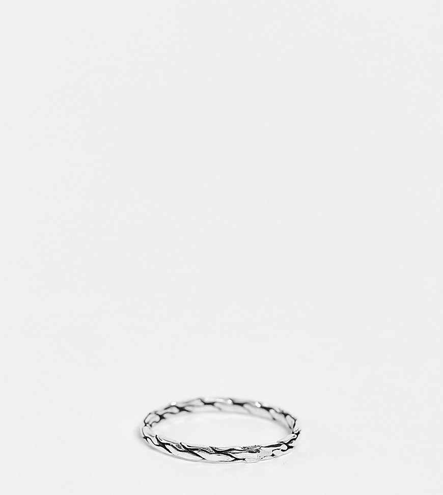 Kingsley Ryan Curve sterling silver braided ring