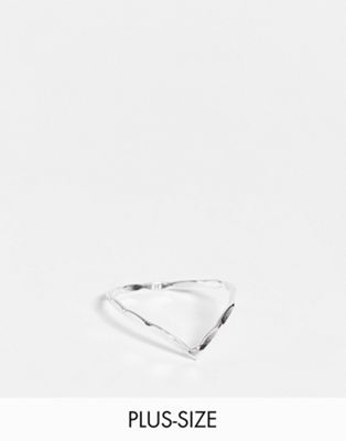 Kingsley Ryan Curve sterling silver melt ring