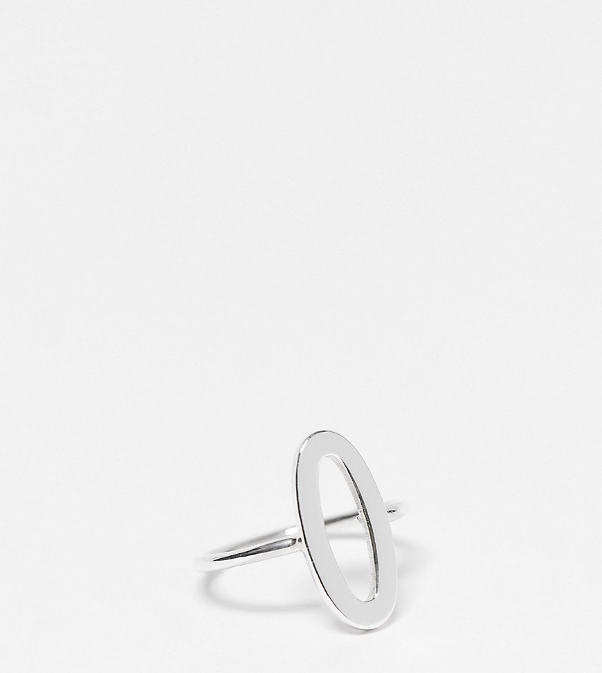 Kingsley Ryan Curve sterling silver open circle ring