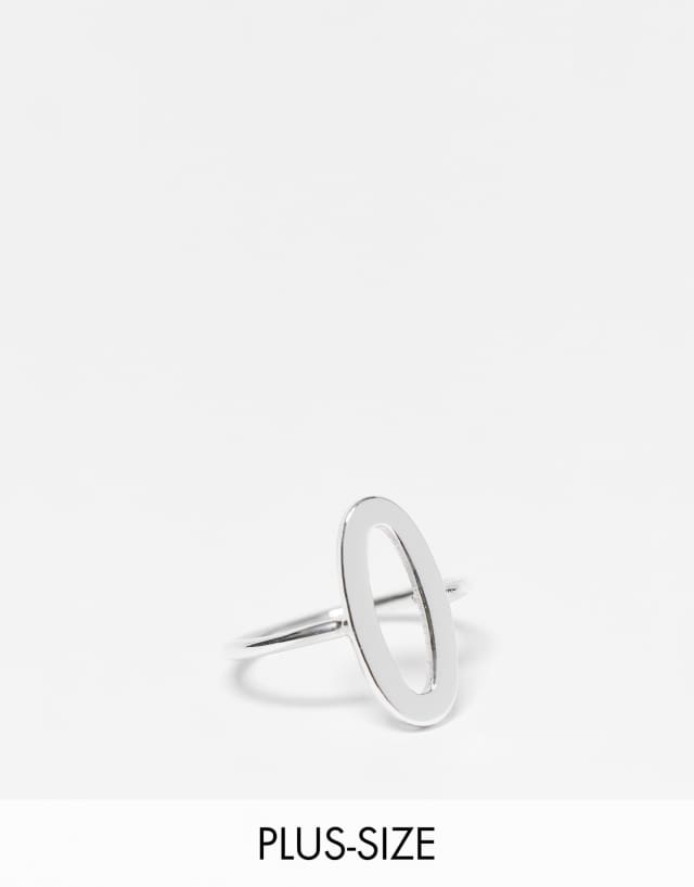 Kingsley Ryan Curve - sterling silver open circle ring