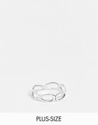 Kingsley Ryan Curve sterling silver open loop ring
